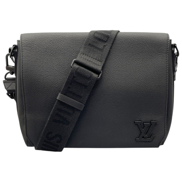 ルイ・ヴィトン LOUIS VUITTON テイクオフ・メッセンジャー M57080 ブラック カーフレザー メンズ ショルダーバッグ