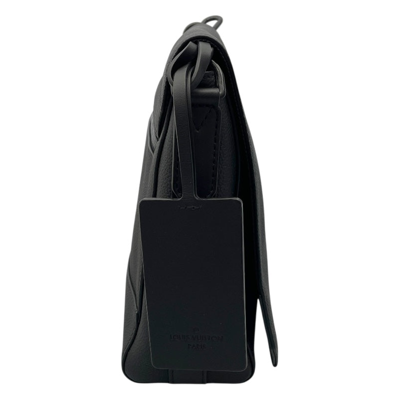 ルイ・ヴィトン LOUIS VUITTON テイクオフ・メッセンジャー M57080 ブラック カーフレザー メンズ ショルダーバッグ