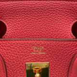 エルメス HERMES バーキン30 □R刻 ブーゲンビリア/GD金具 トリヨンクレマンス レディース ハンドバッグ