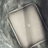 エルメス HERMES ピコタンロックMM W刻印 ブラック シルバー金具 トリヨン レディース ハンドバッグ