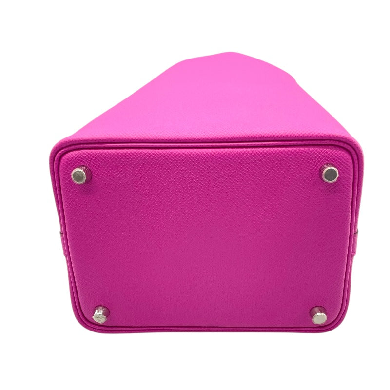 エルメス HERMES ピコタンロックMM C刻 マグノリア・ブルーサフィール・クレ エプソン レディース ハンドバッグ