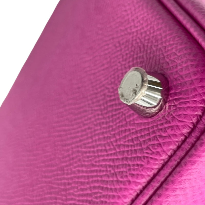 エルメス HERMES ピコタンロックMM C刻 マグノリア・ブルーサフィール・クレ エプソン レディース ハンドバッグ