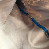 エルメス HERMES シルキーシティ ブルー シルク レディース ショルダーバッグ