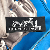 エルメス HERMES シルキーシティ ブルー シルク レディース ショルダーバッグ