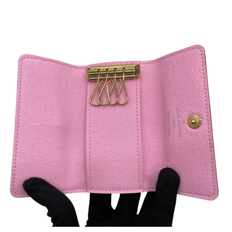 ルイ・ヴィトン LOUIS VUITTON ミュルティクレ4 M93731 ホワイト マルチカラー・キャンバス レディース キーケース