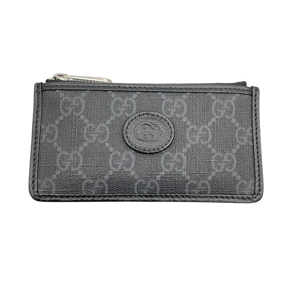 グッチ GUCCI フラグメントケース 697７17 ブラック GGスプリーム メンズ コインケース