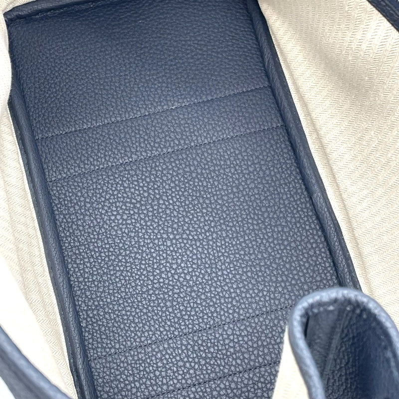 エルメス HERMES ガーデンパーティPM Z刻印 ブルーニュイ シルバー金具 ネゴンダ レディース ハンドバッグ