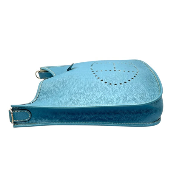 エルメス HERMES エブリン1 PM □J刻印 ブルージーン シルバー金具 トリヨンレザー レディース ショルダーバッグ