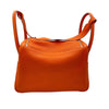 エルメス HERMES リンディ30 □N刻印 オレンジ シルバー金具 トリヨンクレマンス レディース ショルダーバッグ