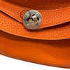 エルメス HERMES リンディ30 □N刻印 オレンジ シルバー金具 トリヨンクレマンス レディース ショルダーバッグ
