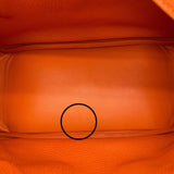 エルメス HERMES リンディ30 □N刻印 オレンジ シルバー金具 トリヨンクレマンス レディース ショルダーバッグ