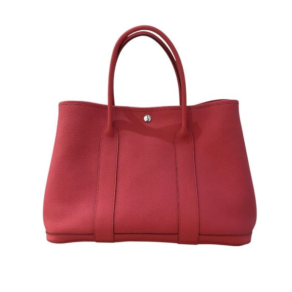 エルメス HERMES ガーデンパーティPM □N刻印（2010年製造） ブーゲンビリア/シルバー金具 ネゴンダ レディース トートバッグ
