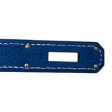 エルメス HERMES ケリー32 内縫い □F刻 ブルータラサ/SV金具 トゴ レディース ハンドバッグ