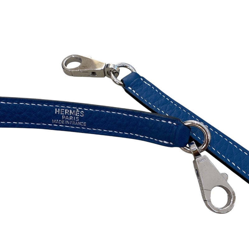 エルメス HERMES ケリー32 内縫い □F刻 ブルータラサ/SV金具 トゴ レディース ハンドバッグ