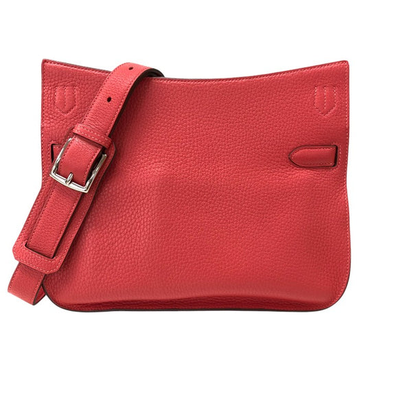 エルメス HERMES ジプシエール28 T刻 ルージュピヴォワンヌ シルバー金具 トリヨンクレマンス レディース ショルダーバッグ