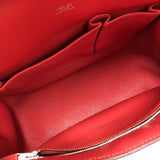 エルメス HERMES ジプシエール28 T刻 ルージュピヴォワンヌ シルバー金具 トリヨンクレマンス レディース ショルダーバッグ