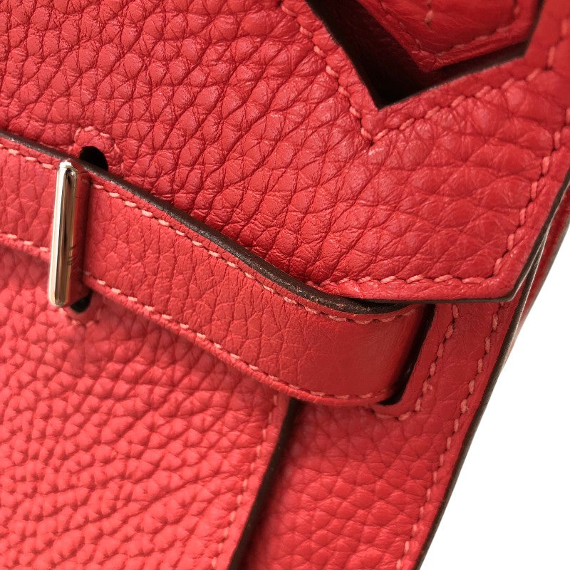 エルメス HERMES ジプシエール28 T刻 ルージュピヴォワンヌ シルバー金具 トリヨンクレマンス レディース ショルダーバッグ