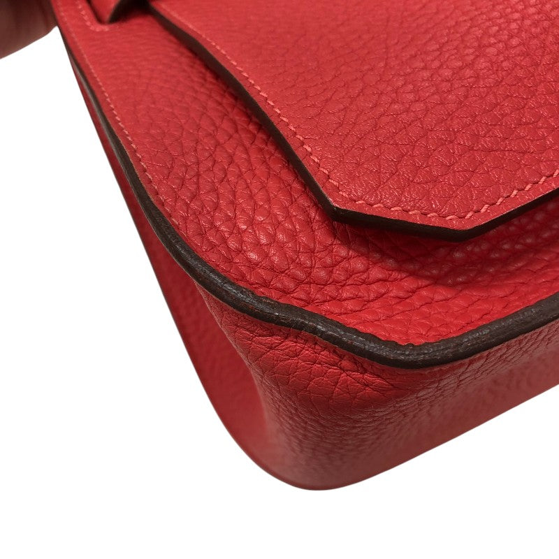 エルメス HERMES ジプシエール28 T刻 ルージュピヴォワンヌ シルバー金具 トリヨンクレマンス レディース ショルダーバッグ