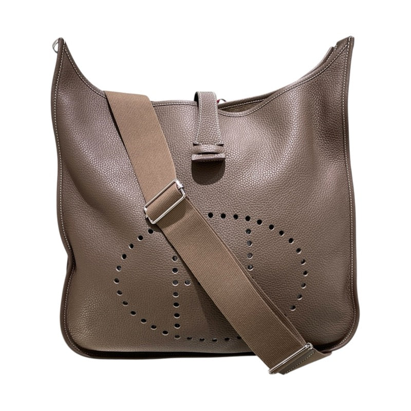 エルメス HERMES エヴリン3 TGM Y刻 エトゥープ　シルバー金具 トリヨン メンズ ショルダーバッグ