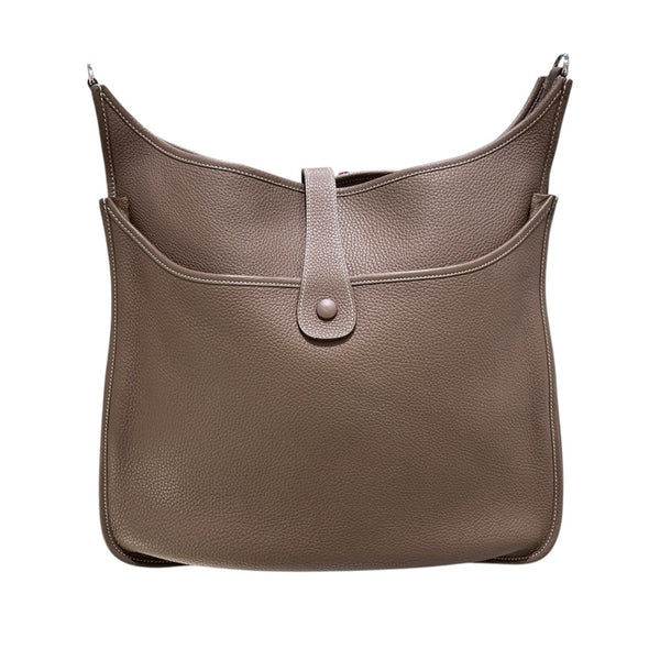 エルメス HERMES エヴリン3 TGM Y刻 エトゥープ　シルバー金具 トリヨン メンズ ショルダーバッグ