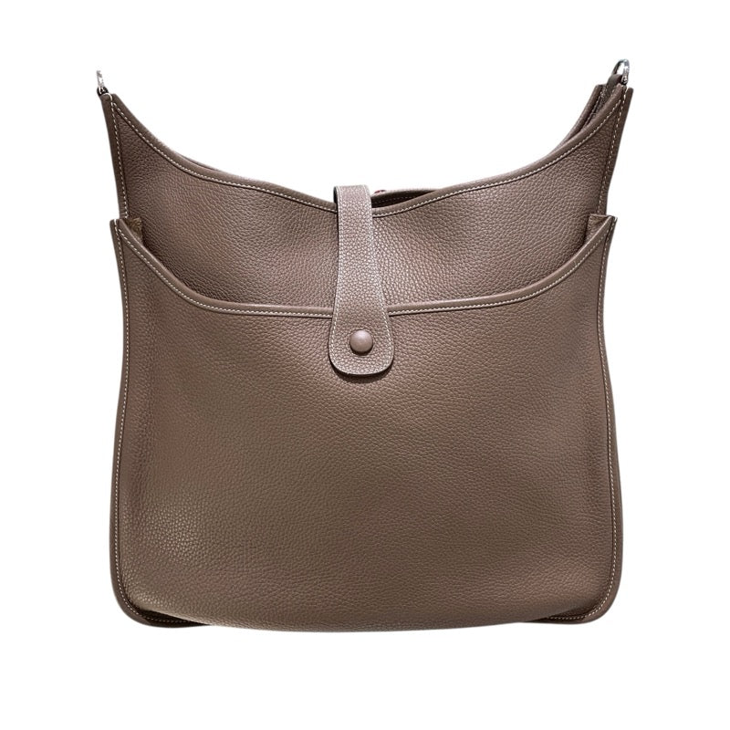 エルメス HERMES エヴリン3 TGM Y刻 エトゥープ　シルバー金具 トリヨン メンズ ショルダーバッグ
