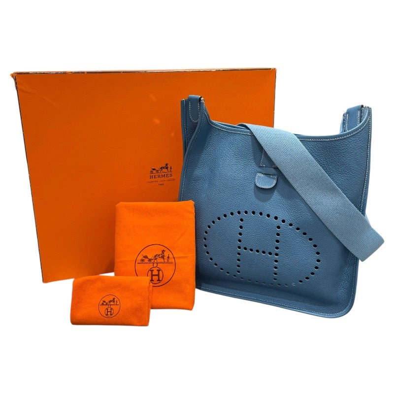 エルメス HERMES エヴリン2 □J刻 ブルージーン トリヨン レディース ショルダーバッグ