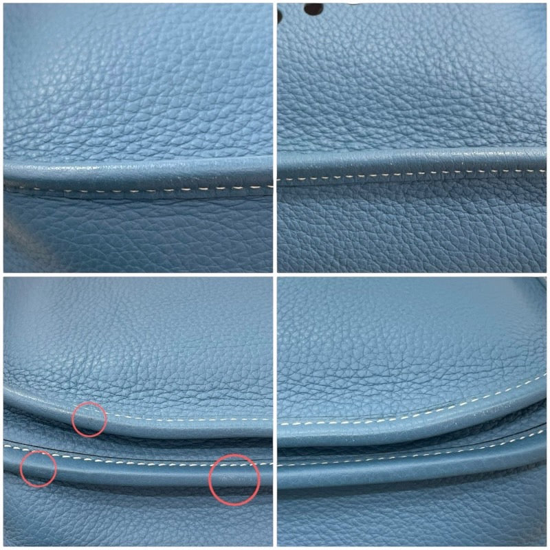 エルメス HERMES エヴリン2 □J刻 ブルージーン トリヨン レディース ショルダーバッグ