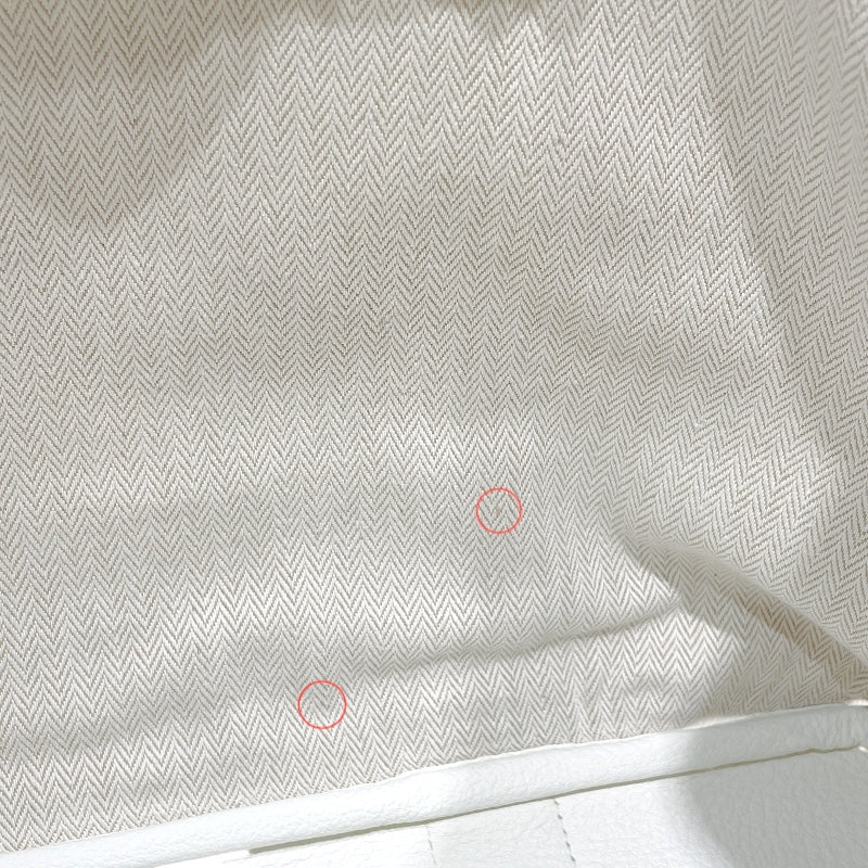 エルメス HERMES ガーデンパーティPM □O刻 ホワイト　シルバー金具 ネゴンダ ユニセックス ハンドバッグ