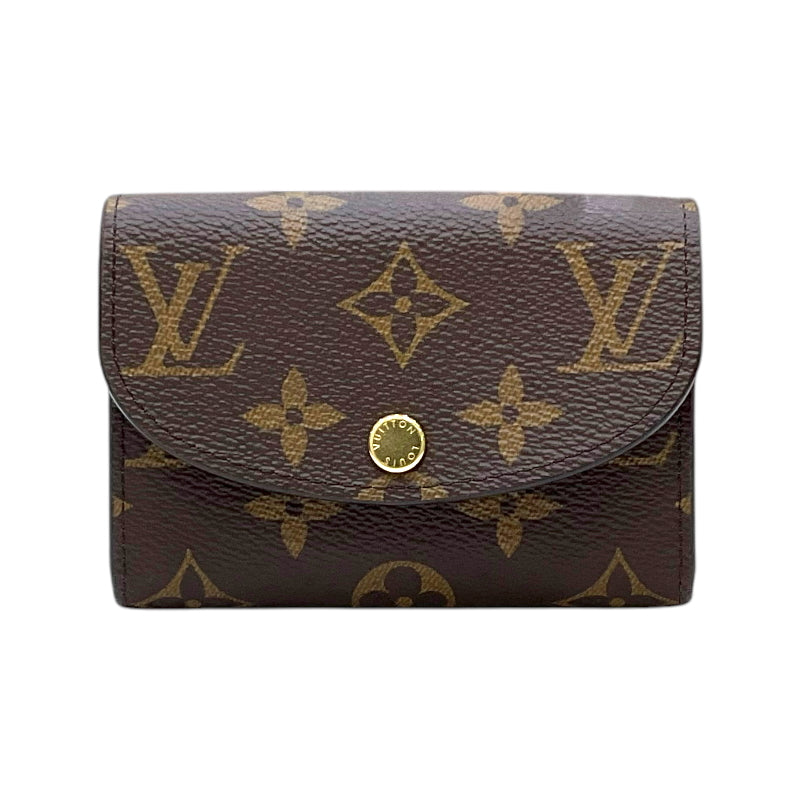 ルイ・ヴィトン LOUIS VUITTON ポルトモネ・ロザリ M41939 フェーシャ モノグラム・キャンバス/レザー レディース 二つ折り財布