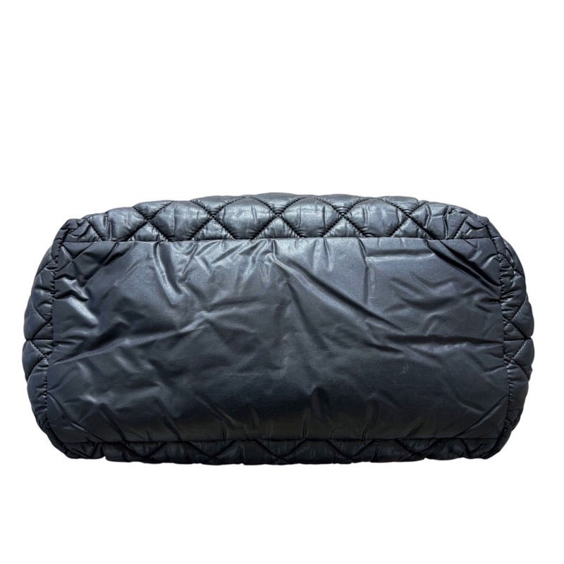 シャネル CHANEL コココクーントートSMS A46810 ブラック SV金具 ナイロン レディース トートバッグ