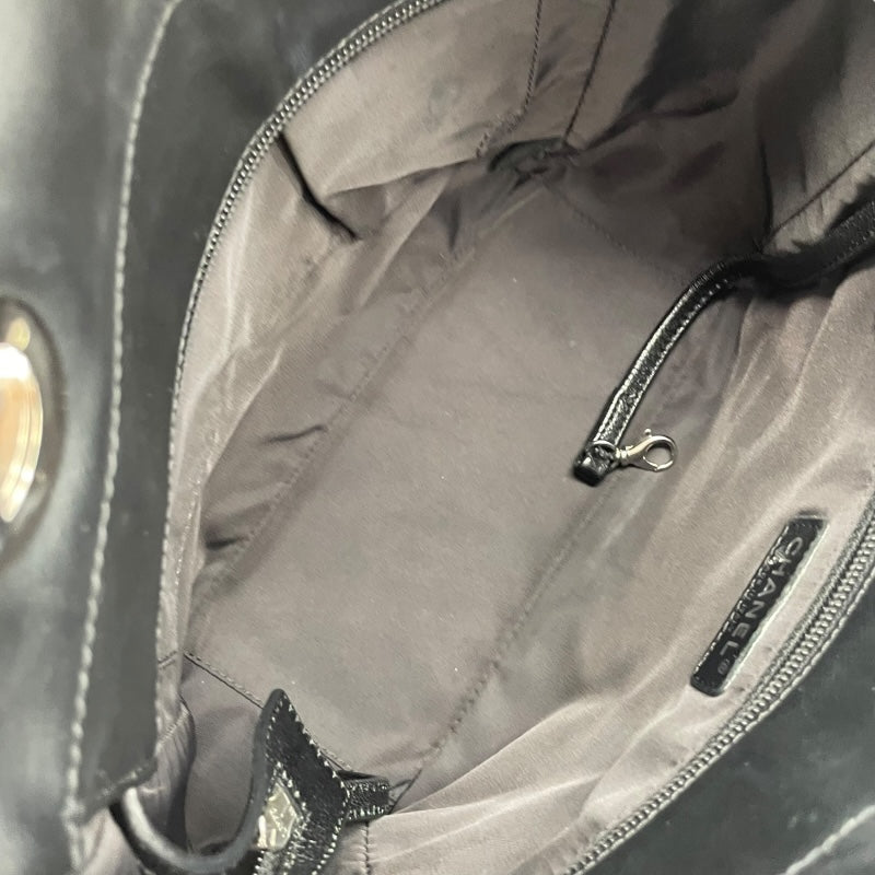 シャネル CHANEL パリピアリッツトート A34208 11番台 ブラック シルバー金具 コーティングキャンバス レディース トートバッグ