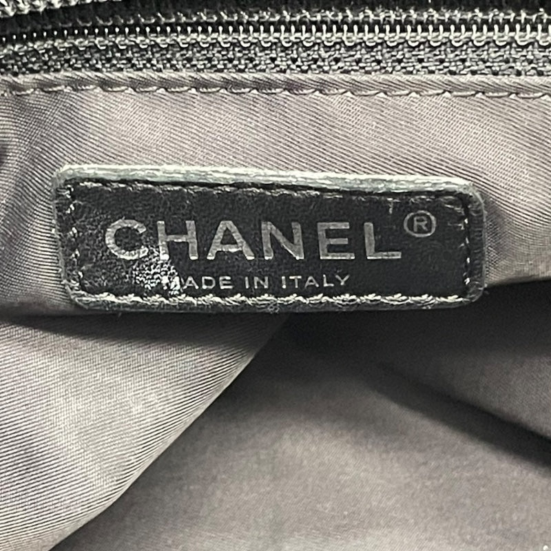 シャネル CHANEL パリピアリッツトート A34208 11番台 ブラック シルバー金具 コーティングキャンバス レディース トートバッグ