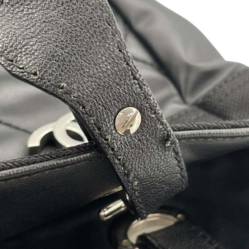 シャネル CHANEL パリピアリッツトート A34208 11番台 ブラック シルバー金具 コーティングキャンバス レディース トートバッグ