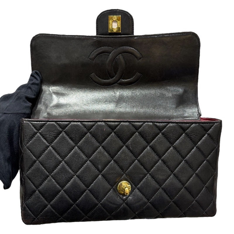 シャネル CHANEL 親子バッグ A04193 ブラック ラム レディース ハンドバッグ