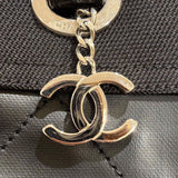 シャネル CHANEL パリビアリッツトートPM A34208 ブラック コーティングキャンバス レディース トートバッグ