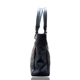 シャネル CHANEL パリビアリッツトートPM A34208 ブラック コーティングキャンバス レディース トートバッグ