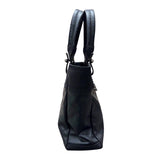 シャネル CHANEL パリビアリッツトートPM A34208 ブラック コーティングキャンバス レディース トートバッグ