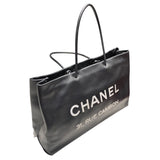 シャネル CHANEL エッセンシャネルトート A46882 ブラック ラムスキン ラム レディース トートバッグ