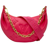 ルイ・ヴィトン LOUIS VUITTON オーバームーン M59915 ドラゴンフルーツ/GD金具 カーフスキン レディース ショルダーバッグ