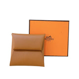エルメス HERMES バスティア W刻 ゴールド シルバー金具 エプソン レディース コインケース
