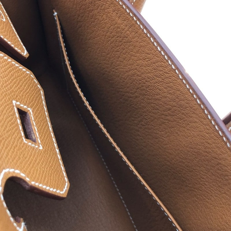 エルメス HERMES バーキン25 セリエ W刻 ゴールド×GD金具 エプソン レディース ハンドバッグ