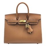 エルメス HERMES バーキン25 セリエ W刻 ゴールド×GD金具 エプソン レディース ハンドバッグ
