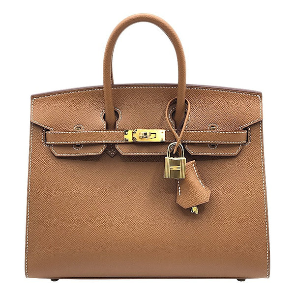 エルメス HERMES バーキン25 セリエ W刻 ゴールド×GD金具 エプソン レディース ハンドバッグ