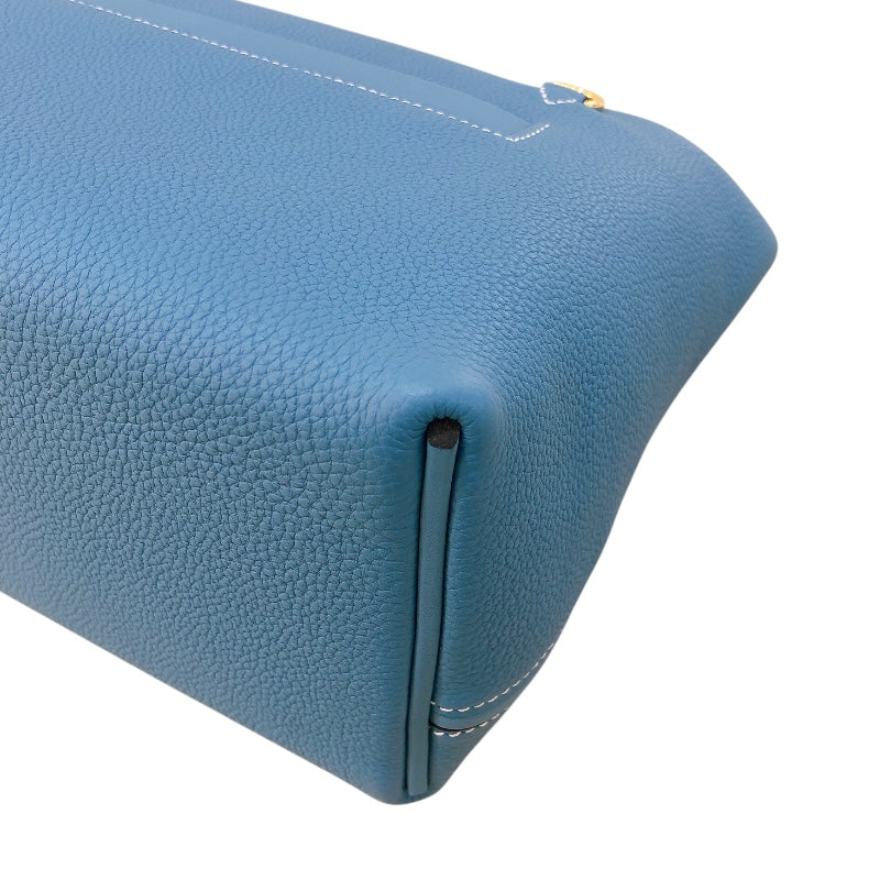 エルメス HERMES ヴァンキャトル24 W刻 ニューブルージーン/GD金具 トゴ レディース ハンドバッグ