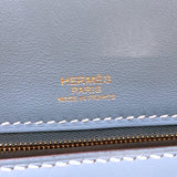 エルメス HERMES ヴァンキャトル24 W刻 ニューブルージーン/GD金具 トゴ レディース ハンドバッグ