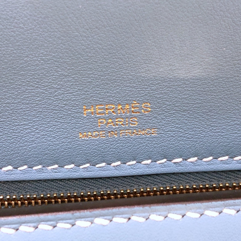 エルメス HERMES ヴァンキャトル24 W刻 ニューブルージーン/GD金具 トゴ レディース ハンドバッグ