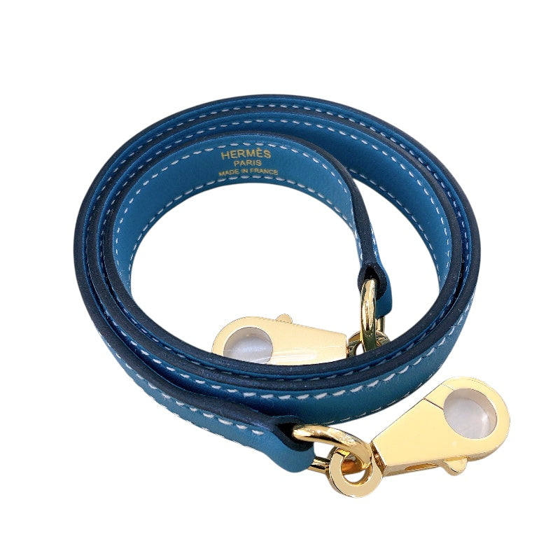 エルメス HERMES ヴァンキャトル24 W刻 ニューブルージーン/GD金具 トゴ レディース ハンドバッグ