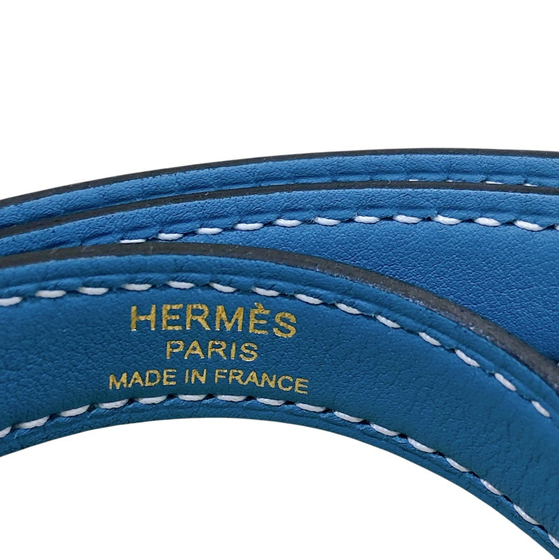 エルメス HERMES ヴァンキャトル24 W刻 ニューブルージーン/GD金具 トゴ レディース ハンドバッグ