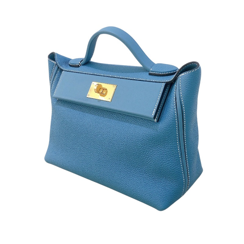 エルメス HERMES ヴァンキャトル24 W刻 ニューブルージーン/GD