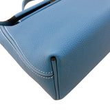 エルメス HERMES ヴァンキャトル24 W刻 ニューブルージーン/GD金具 トゴ レディース ハンドバッグ